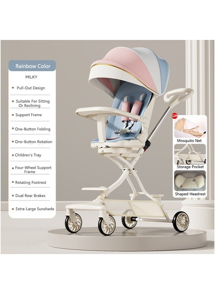 OASIS DESERT Safety First - Smooth Travel System. Baby Stroller With Built-In Baby Safety Seat, Suitable For Newborns To Toddlers. Combination Set, Easy Installation, Large Sunshade, Ample Storage Space That Can Be Folded, Sturdy And Durable. - Image 2